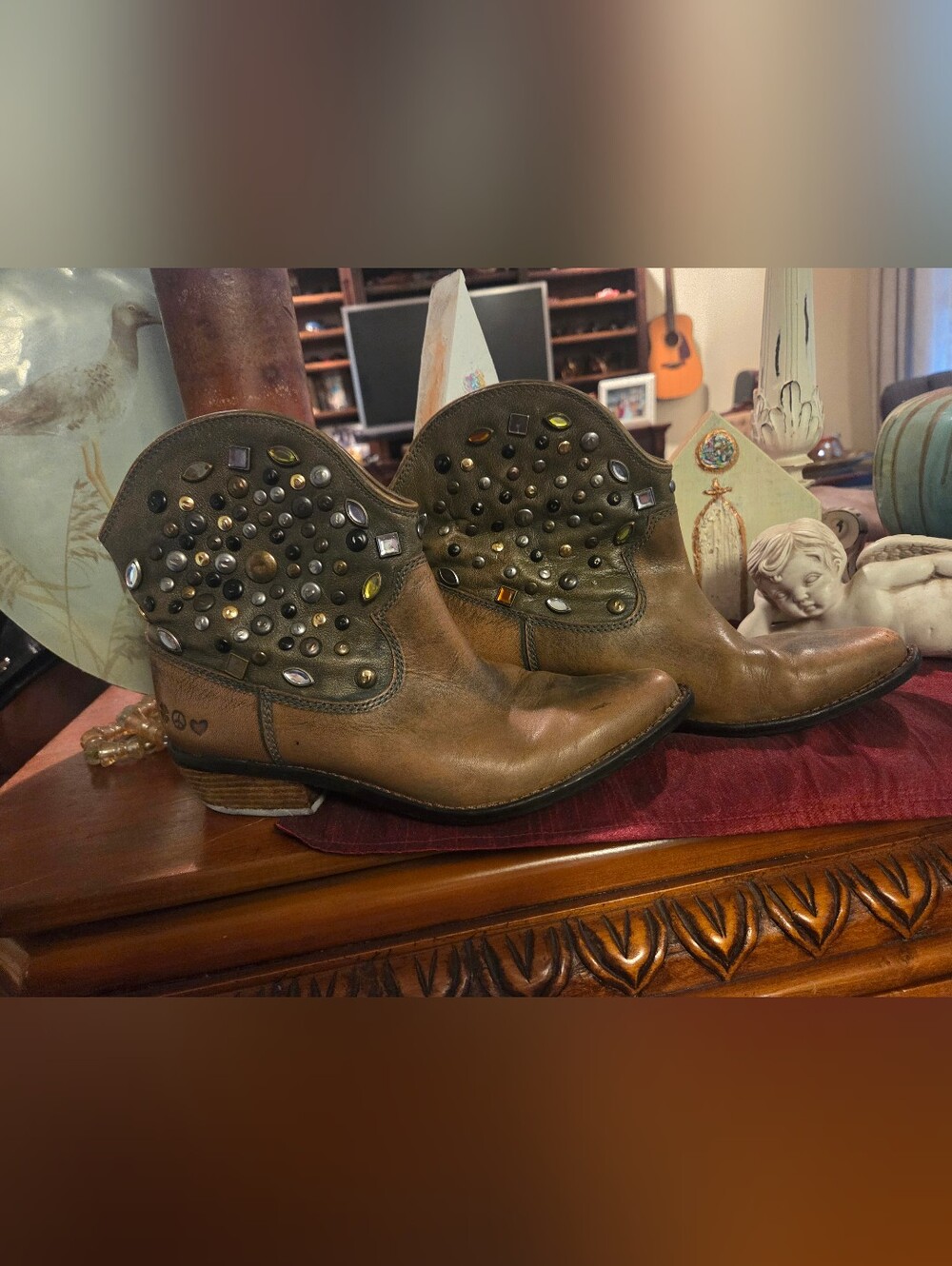 Lucky Brand Studded Ankle Boots Size 7